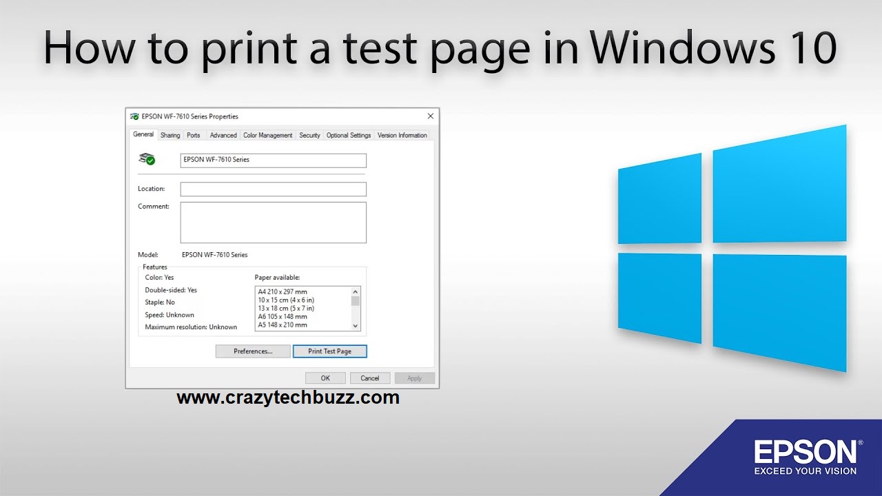 How To Print a Test Page Online
