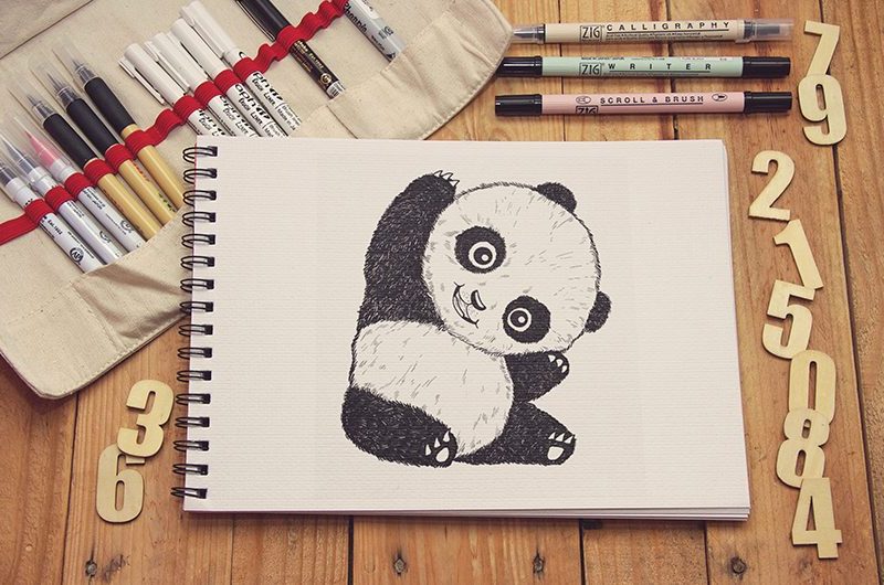 Panda Bear Drawing Tutorial